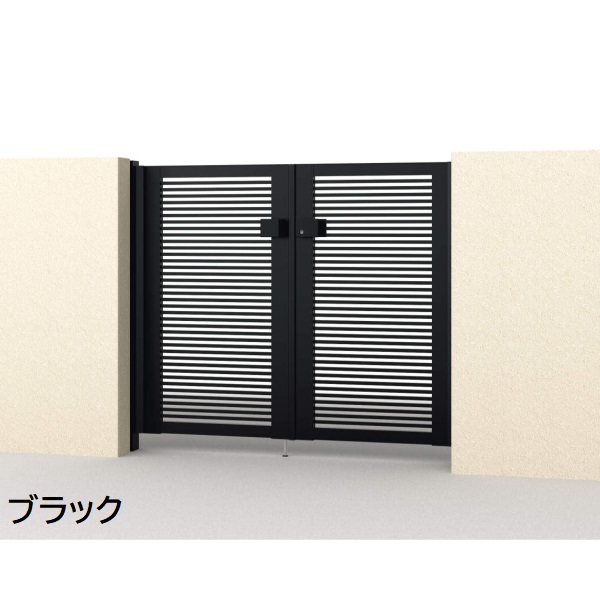 三協アルミ 形材門扉 マイスティMCE-Y1 (錠前:タッチ錠) 両開き(内開き施工)セット ベースプレートタイプ W09 H12 