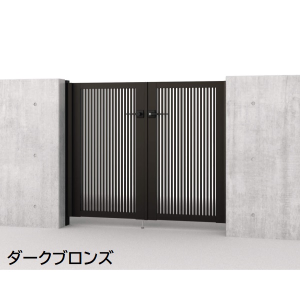 三協アルミ 形材門扉 マイスティMCE-T1 (錠前:タッチ錠) 両開き(内開き施工)セット ベースプレートタイプ W07 H10 