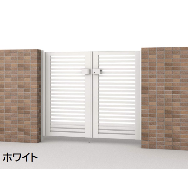 三協アルミ 形材門扉 マイスティMCE-Y2 (錠前:タッチ錠) 親子開き(内開き施工)セット ベースプレートタイプ W06+04 H10 