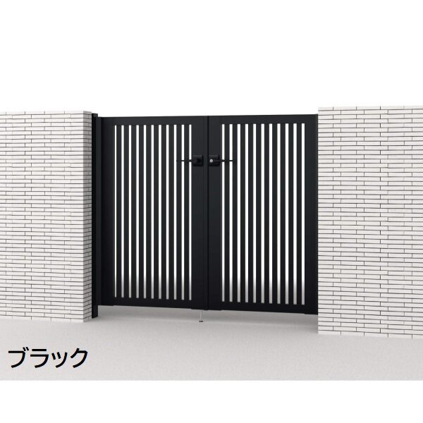 三協アルミ 形材門扉 マイスティMCE-T2 (錠前:タッチ錠) 両開き(内開き施工)セット ベースプレートタイプ W08 H10 
