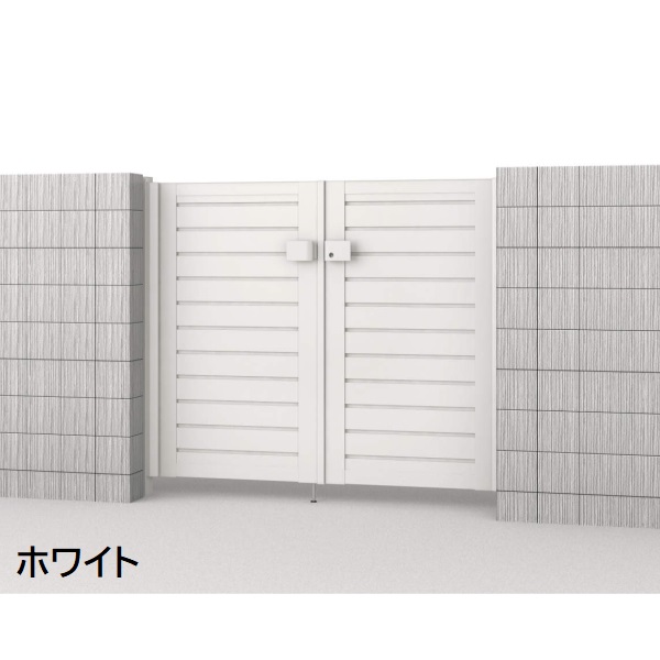 三協アルミ 形材門扉 マイスティMCE-YM (錠前:タッチ錠) 親子開き(内開き施工)セット ベースプレートタイプ W06+04 H10 