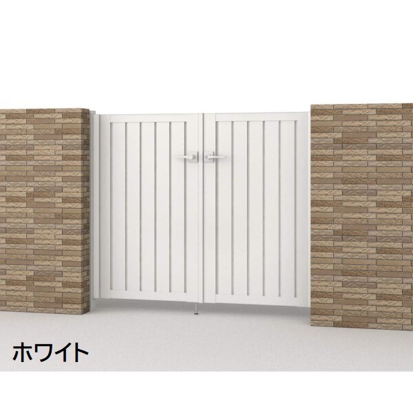三協アルミ 形材門扉 マイスティMCE-TM (錠前:タッチ錠) 両開き(内開き施工)セット ベースプレートタイプ W09 H10 