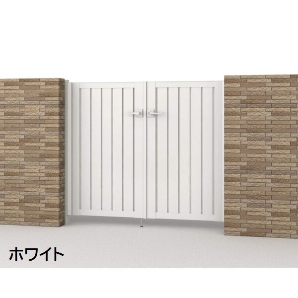 三協アルミ 形材門扉 マイスティMCE-TM (錠前:タッチ錠) 親子開き(内開き施工)セット ベースプレートタイプ W06+04 H10 