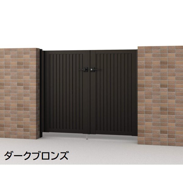 三協アルミ 形材門扉 マイスティMCE-TL (錠前:タッチ錠) 親子開き(内開き施工)セット ベースプレートタイプ W06+04 H10 