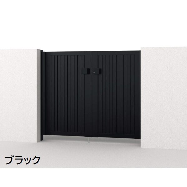 三協アルミ 形材門扉 マイスティMCE-TL (錠前:タッチ錠) 親子開き(内開き施工)セット ベースプレートタイプ W06+04 H10 