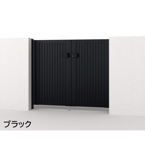 三協アルミ 形材門扉 マイスティMCE-TL (錠前:タッチ錠) 親子開き(内開き施工)セット ベースプレートタイプ W08+04 H10 