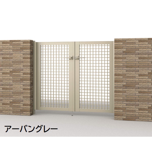 三協アルミ 形材門扉 マイスティMCE-TY (錠前:タッチ錠) 両開き(内開き施工)セット ベースプレートタイプ W09 H10 