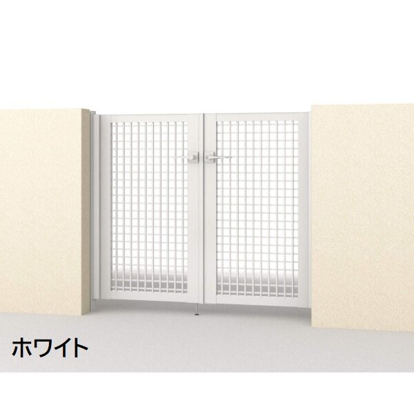 三協アルミ 形材門扉 マイスティMCE-TY (錠前:タッチ錠) 両開き(内開き施工)セット ベースプレートタイプ W07 H12 