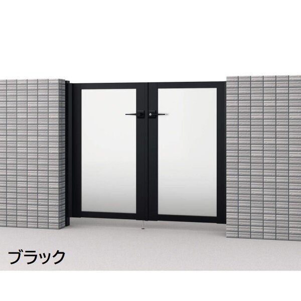 三協アルミ 形材門扉 マイスティMCE-SP (錠前:タッチ錠) 両開き(内開き施工)セット ベースプレートタイプ W08 H10 