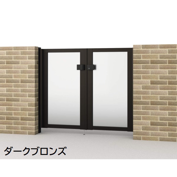 三協アルミ 形材門扉 マイスティMCE-SP (錠前:タッチ錠) 両開き(内開き施工)セット ベースプレートタイプ W08 H12 