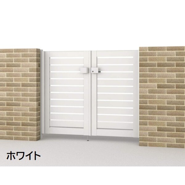 三協アルミ 形材門扉 マイスティMCE-Y3 (錠前:タッチ錠) 片開き(内開き施工)セット ベースプレートタイプ W07 H10 