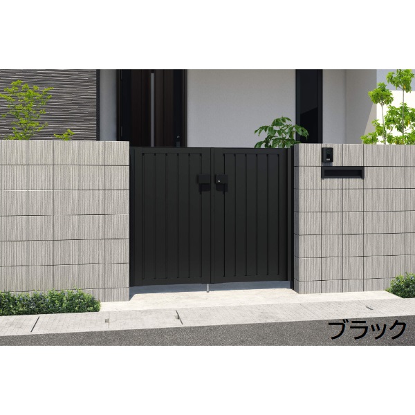 三協アルミ 形材門扉 マイスティMCE-TM (錠前:タッチ錠) 片開き(内開き施工)セット ベースプレートタイプ W08 H12 