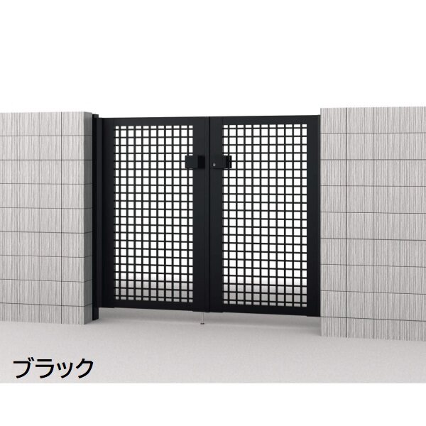 三協アルミ 形材門扉 マイスティMCE-TY (錠前:タッチ錠) 片開き(内開き施工)セット ベースプレートタイプ W08 H12 