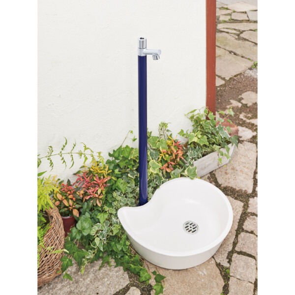 オンリーワン ジラーレ開閉防止タイプ TK3-KBW 『水栓柱・立水栓セット（蛇口一体型）』 ワインレッド