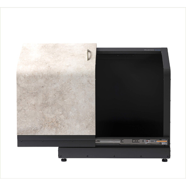 ナカノ ホームスライドダスポンスリム プッシュ錠付き HSDP-BZ-SLIM 『ゴミ収集庫 ダストボックス 屋外』 黒ZAM
