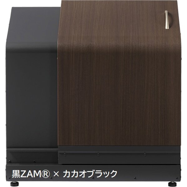 ナカノ ホームスライドダスポンスリム プッシュ錠付き HSDP-BZ-SLIM 『ゴミ収集庫 ダストボックス 屋外』 黒ZAM