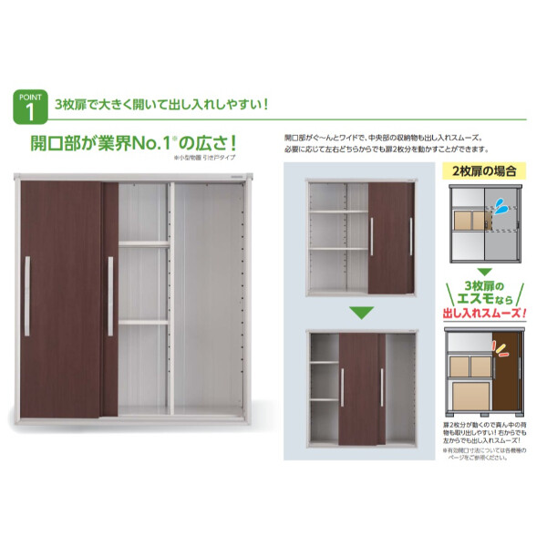 ヨドコウ エスモ／ESF ESF-1507A BK 小型物置 本体色ブラック 本体色ブラック