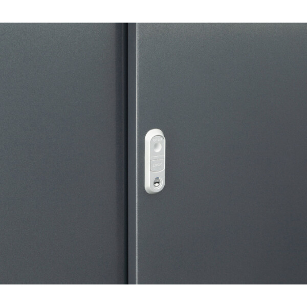 『配送は関東・東海限定』イナバ物置　MJX／シンプリー　MJX-116E FG　全面棚タイプ　 フランネルグレー