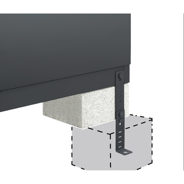 『配送は関東・東海限定』イナバ物置　MJX／シンプリー　MJX-134BP FG　長もの収納タイプ　 フランネルグレー