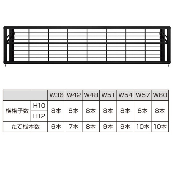 YKKAP ルシアスアップゲート ワイド 01型 54-12 標準 手動タイプ アルミカラー
