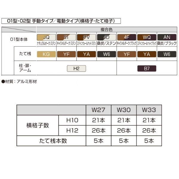 YKKAP ルシアスアップゲート 01型 27-12 標準 電動タイプ 複合カラー