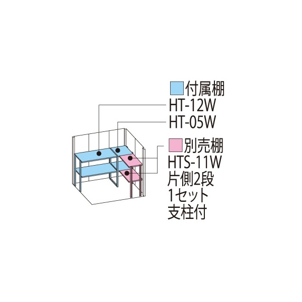ND-1812 田窪工業所 タクボ物置 ND／ストックマン 背面棚 標準屋根 一般型 トロピカルオレンジ