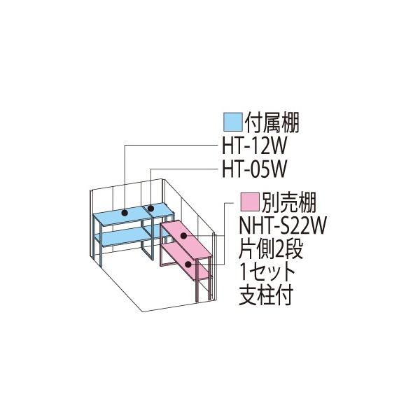 ND-1822 田窪工業所 タクボ物置 ND／ストックマン 背面棚 標準屋根 一般型 ムーンホワイト