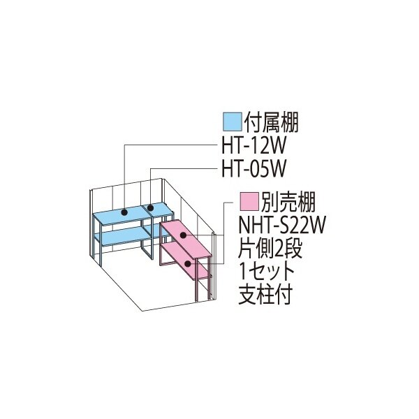 ND-1822 田窪工業所 タクボ物置 ND／ストックマン 背面棚 標準屋根 一般型 カーボンブラウン