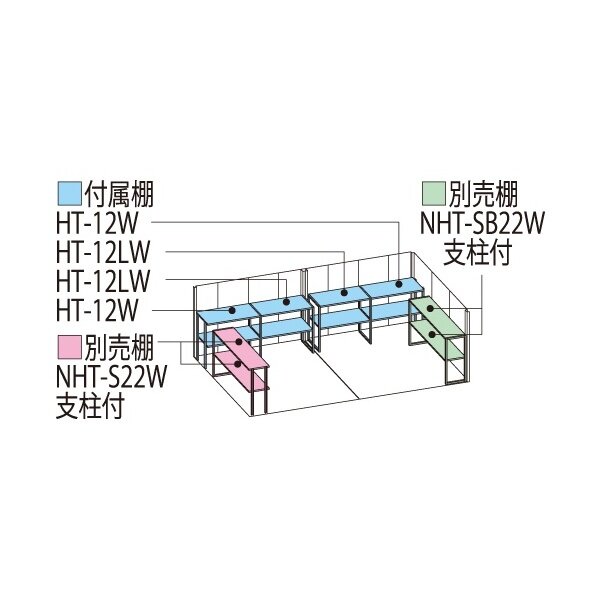 タクボ物置 ND／ストックマン ND-Z5022 一般型 結露減少屋根 トロピカルオレンジ