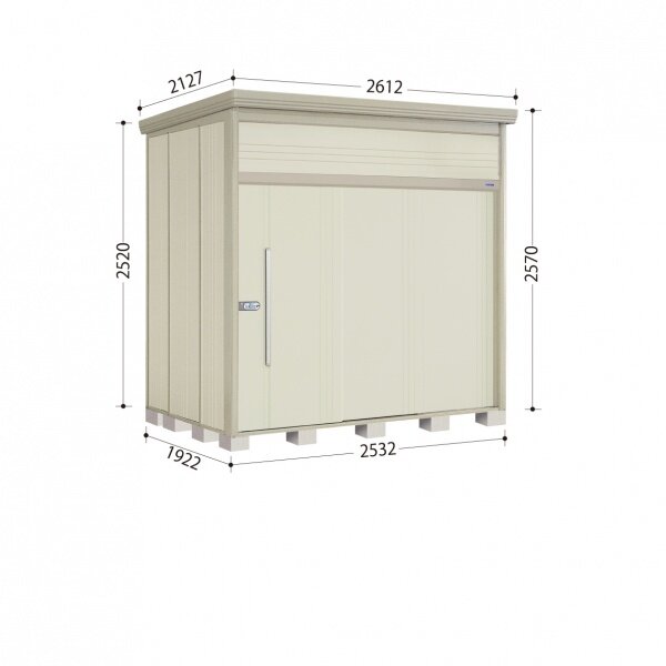 タクボ物置　JN／トールマン　JN-SZ2519　多雪型　結露減少屋根 ムーンホワイト