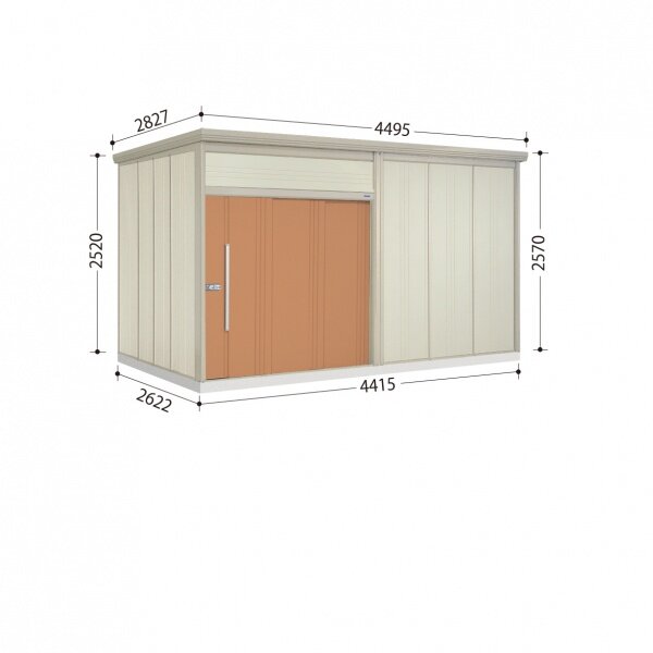 タクボ物置 JN／トールマン JN-SZ4426 多雪型 結露減少屋根 トロピカルオレンジ