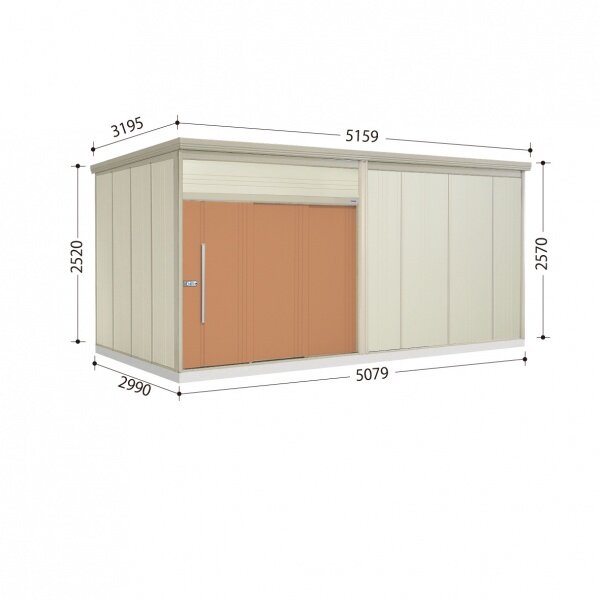 タクボ物置 JN／トールマン JN-Z5029 一般型 結露減少屋根 トロピカルオレンジ