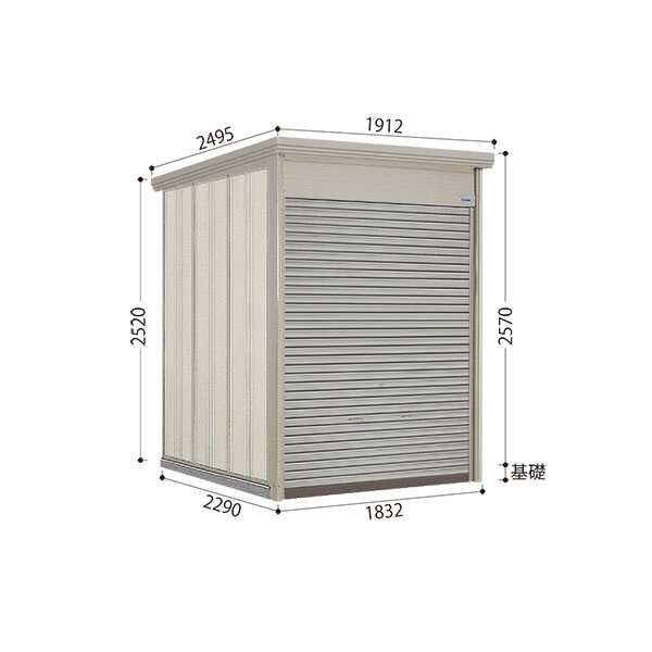 WS-SZ1822H 田窪工業所 タクボ物置 シャッター式中型物置 Mr.シャッターマン ダンディ 多雪型 結露減少屋根 