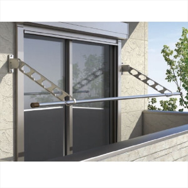 神栄ホームクリエイト ラチェット式物干金物 窓壁用・上下稼働型 『1本入り』 SK-56RF-SC ステンカラー 『旧：新協和』 『物干し 屋外』 『ベランダ』 