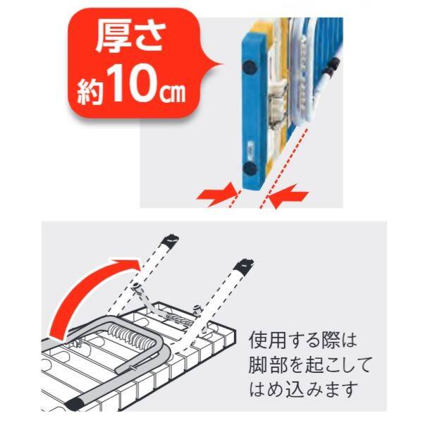 テラモト 折りたたみホームベンチ 脚部折りたたみ式 1500 ＃BC-302-415 