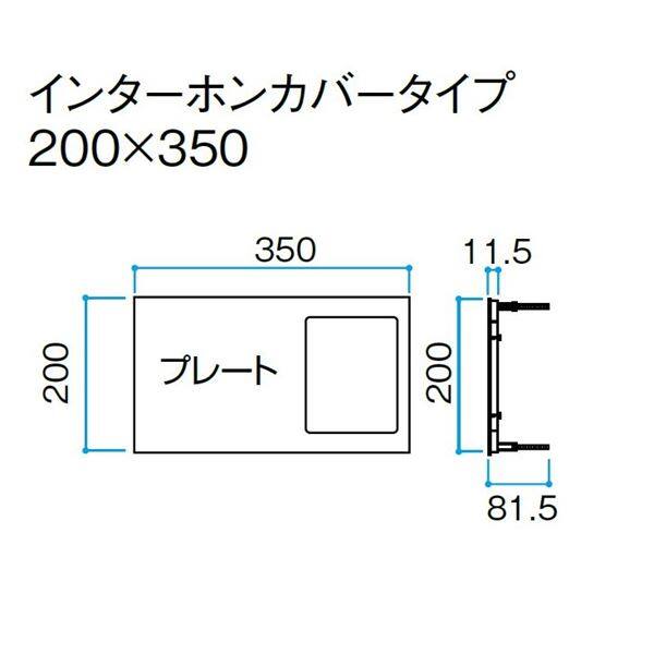 タカショー De-signシリーズ De-sign メタル インターホンカバータイプ2 100V DSH-P03 ステンレスヘアライン 『表札 サイン 戸建』 