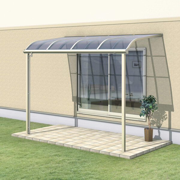 三協アルミ レボリューZ 3.0間×6尺 1500タイプ／関東間／1階用R型／標準収まり／2連結  『アルミ製 テラス ベランダ バルコニー 庭 雨よけ 物干し 屋根 後付け』 熱線遮断ポリカ