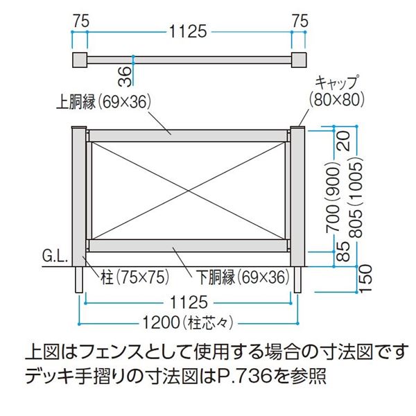 タカショー　エバーエコウッドフェンス　縦格子　H1000　 