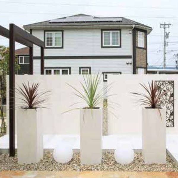 【欠品中 次回12月入荷予定】 タカショー ロングポット トリル ホワイト COP-03W ＃36586900 ホワイト