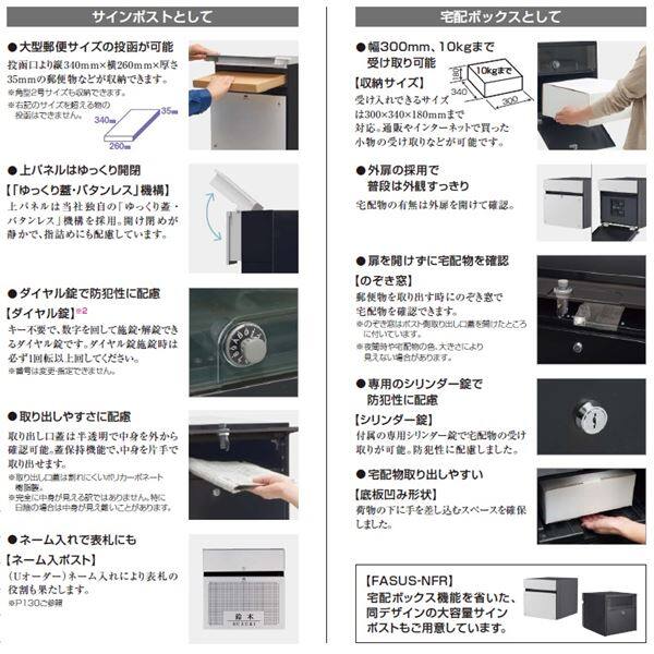 パナソニック 戸建住宅用宅配ボックス コンボ エフ 本体 後出し CTCR2153R『一戸建て用 屋外』 ビビッドレッド色
