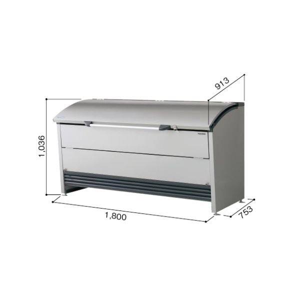 ヨドコウ ダストピット DPRA-1807 『ゴミ袋（45L）集積目安 22袋、世帯数目安 11世帯』 『追加金額で工事も可能』 『ダストボックス ゴミステーション 屋外』 