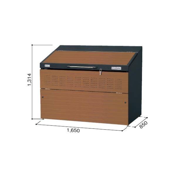 ヨドコウ ダストピット DPSA-1300 『ゴミ袋（45L）集積目安 29袋、世帯数目安 15世帯』 『追加金額で工事も可能』 『ダストボックス ゴミステーション 屋外』 