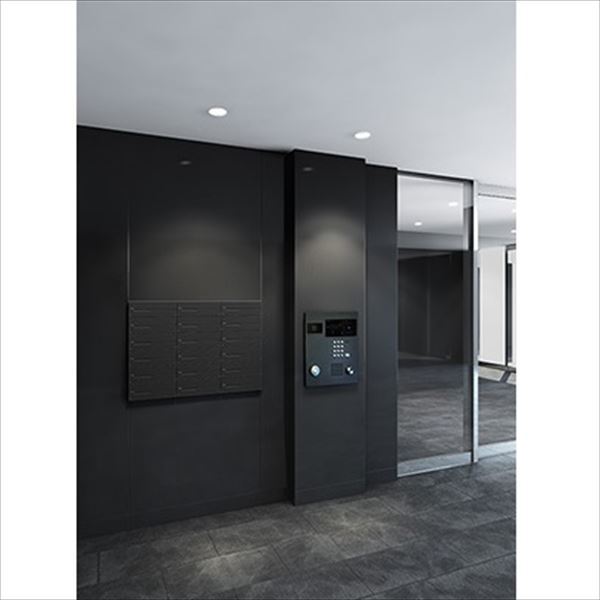 ナスタ 集合住宅用ポスト 前入後出タイプ シリンダー錠 戸数2 KS-MB5102PU-2C-S 屋内用 ステンレスヘアーライン