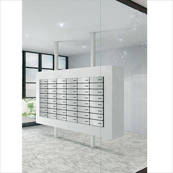 ナスタ 大型郵便物対応 集合住宅用ポスト 前入前出タイプ 可変プッシュボタン錠 KS-MB7002PY-PK-S 屋内用 ステンレスヘアーライン 前入後出郵便受箱 D-ALL NASTA(ナスタ) 集合住宅用ポスト 通販