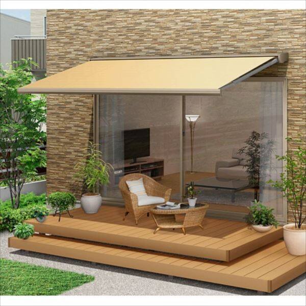 リクシル 彩風 C型 リモコン式 間口 2730×出幅 1500 シック アクアシャイン シック 62415401 キロ本店