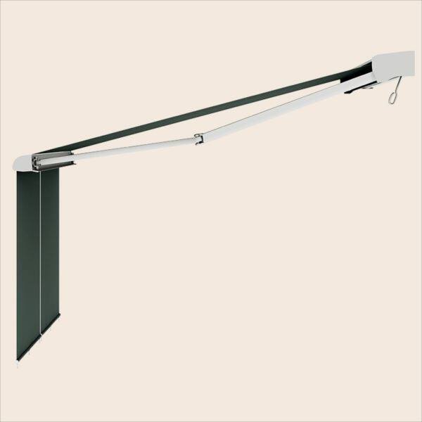 リクシル　彩風　CR型　電動・手動併用式　間口　3640×出幅　2000 ポリエステル ナチュラル