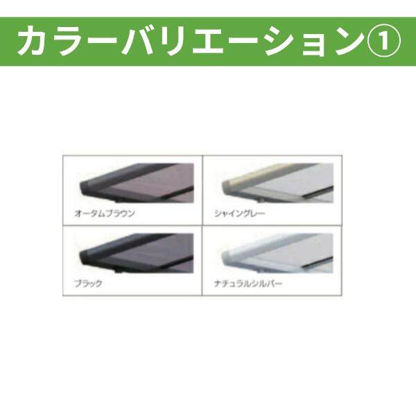 【標準工事費込み】LIXILネスカ F ワイド 基本セット 60-50型 H28ハイロング柱 屋根：ポリカーボネート 奥行5002mm×幅6007mm 有効高2766mm　柱4本　2台用 アルミカラー
