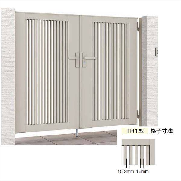 リクシル 開き門扉AB TR1型 06-12 両開き 柱仕様 