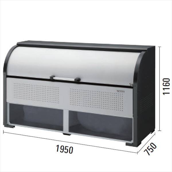 ダイケン クリーンストッカー CKR CKR-1907-2A 『ゴミ袋（45L）集積目安 26袋、世帯数目安 13世帯』『ゴミ収集庫』『ダストボックス ゴミステーション 屋外』 