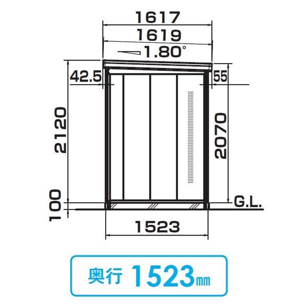 法人様限定 ダイケン クリーンストッカー CK 一般型 DM-Z 1315CK 『ゴミ袋（45L）集積目安 62袋、世帯数目安 31世帯』『ゴミ収集庫』『ダストボックス ゴミステーション 屋外』 